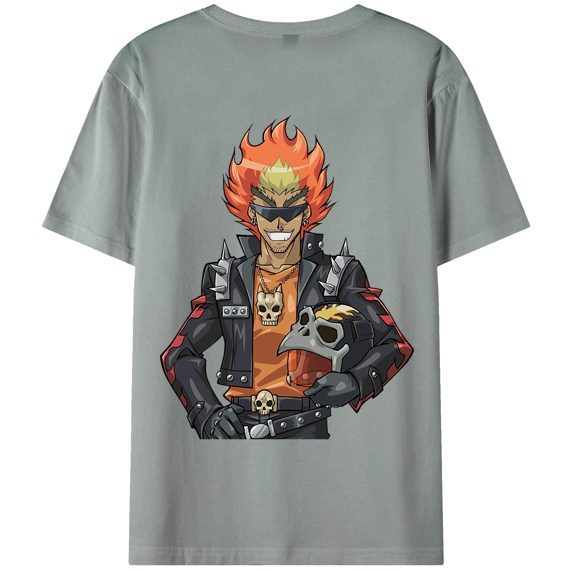 （画像用） 遊☆戯☆王 Yu-Gi-Oh! 綿100％ メンズ半袖Tシャツ（バックプリント） 通気性